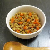 レンズ豆のカレーガーリック煮